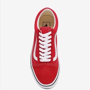 Vans Red and White Women's Sneakers
